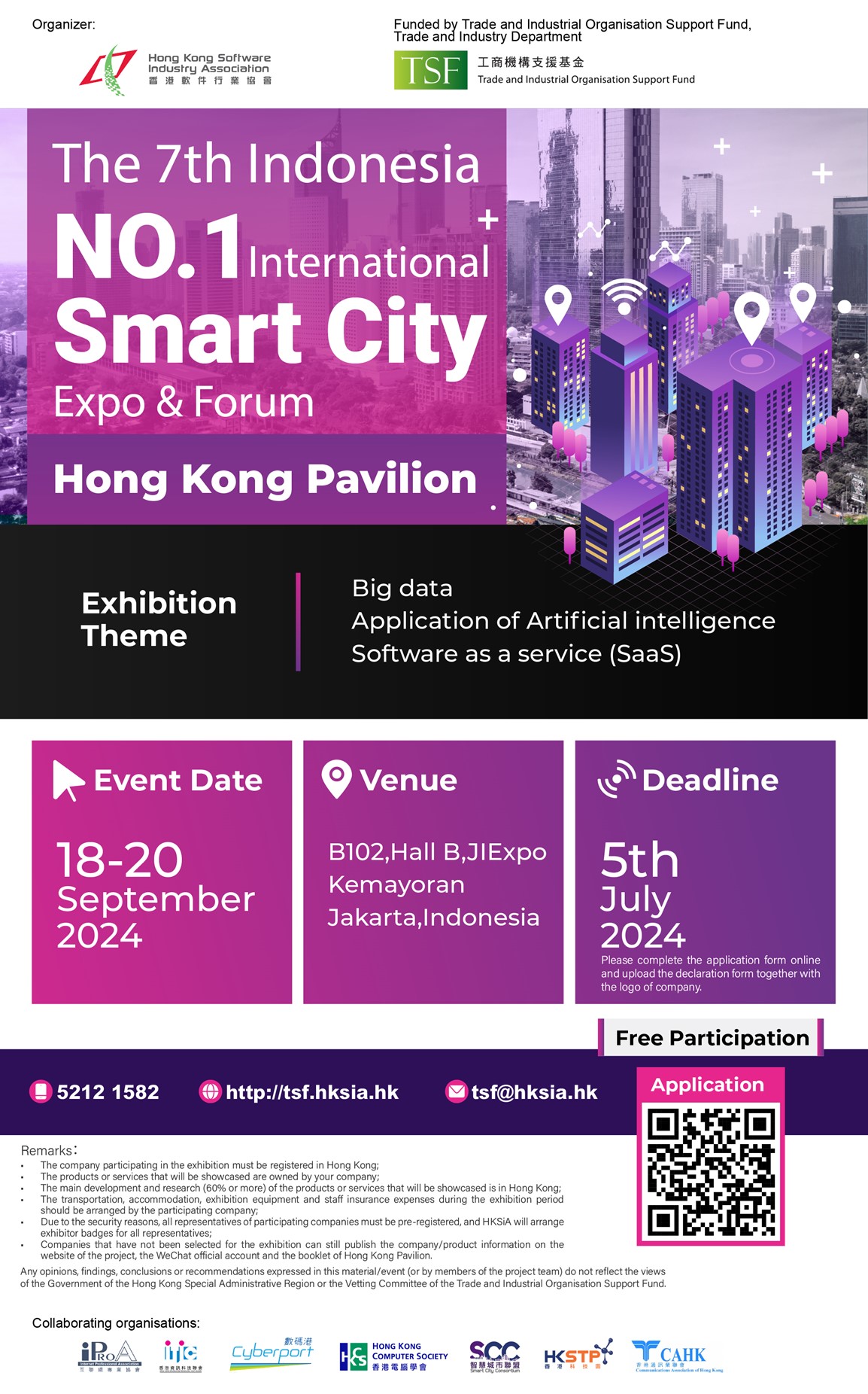 Welcome to apply for participation to SCC Smart City Pavilion at InnoEX 2024 